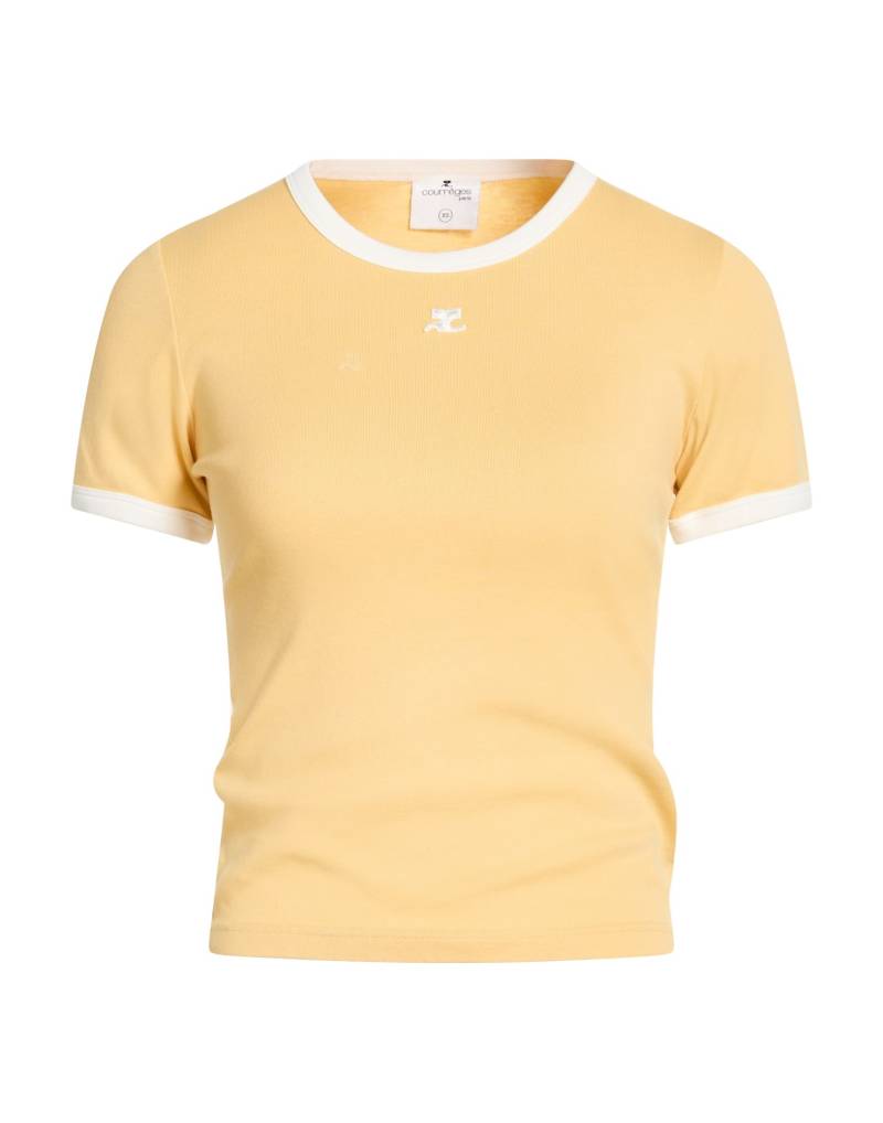 COURRÈGES T-shirts Damen Gelb von COURRÈGES