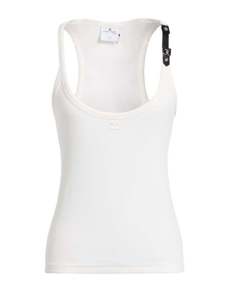 COURRÈGES Tank Top Damen Weiß von COURRÈGES