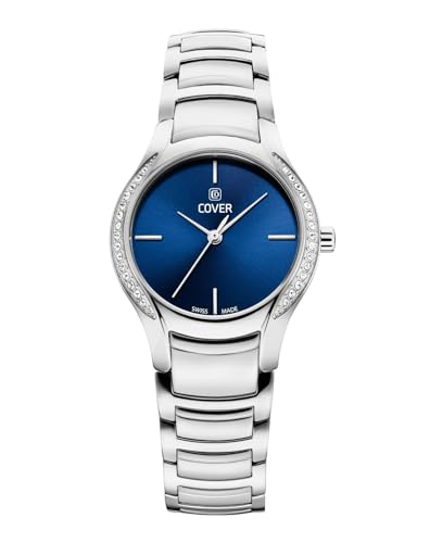 COVER CO203.02 Sandara Crystal Blue Damenuhr mit Edelstahlband Saphirglas 5 ATM von COVER
