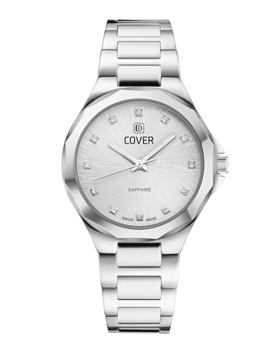 COVER CO221.01 Cardea Crystal Silver Damenuhr mit Edelstahlband Saphirglas 5 ATM von COVER