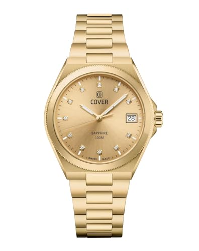 COVER CO223.06 Iconosteel Lady Full Gold Damenuhr mit Edelstahlband Saphirglas 10 ATM von COVER