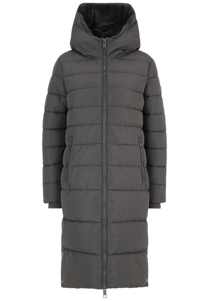 COVERED Steppmantel Amy L60398CO große Kapuze mit Kunstfell gefüttert, Windfangärmel, 2-Wege-RV von COVERED
