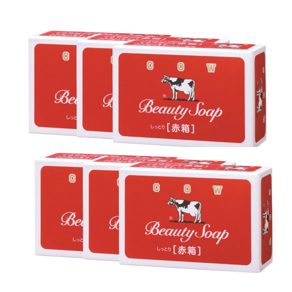 COW soap - Beauty Soap Red Box - 6 stücke - N von COW soap