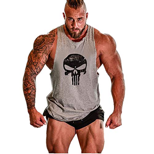 COWBI Fitness Bodybuilding Stringer Herren Gym Muskelshirt Trägershirt Tank Top von COWBI