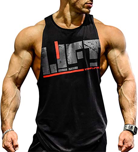 COWBI Fitness Bodybuilding Stringer Herren Gym Muskelshirt Trägershirt Tank Top von COWBI