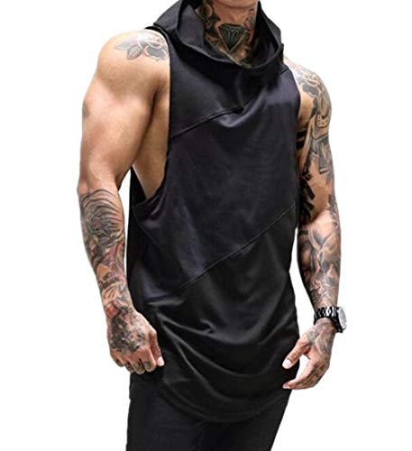 COWBI Mix Herren Tanktop Basic Unifarben Tank Top Tankshirt T-Shirt Unterhemden Ärmellos Muskelshirt Sport von COWBI