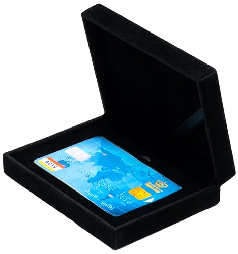 COWFEX Samt-Visitenkartenetui für Standard-Geschenkkarten, Kreditkarten von COWFEX
