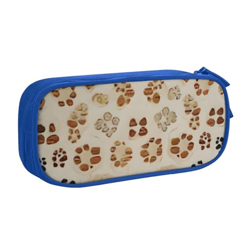 COWMMWOC Federmäppchen mit niedlichem Design für Studenten, Mädchen, Jungen, großes Fassungsvermögen, Federmäppchen mit Fächern, Doppelreißverschluss, Schreibwaren-Aufbewahrungs-Organizer (Schwarz, von COWMMWOC