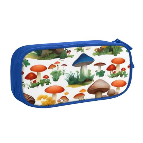 COWMMWOC Federmäppchen mit niedlichem Design für Studenten, Mädchen, Jungen, großes Fassungsvermögen, Federmäppchen mit Fächern, Doppelreißverschluss, Schreibwaren-Aufbewahrungs-Organizer (Schwarz, von COWMMWOC