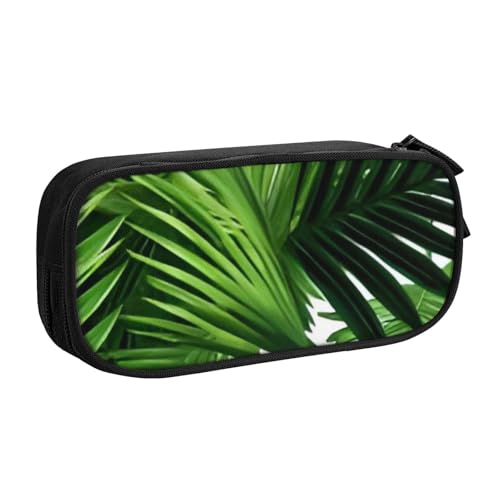 COWMMWOC Federmäppchen mit niedlichem Design für Studenten, Mädchen, Jungen, großes Fassungsvermögen, Federmäppchen mit Fächern, Doppelreißverschluss, Schreibwaren-Aufbewahrungs-Organizer (Schwarz, von COWMMWOC