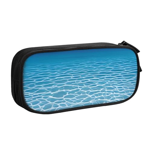 COWMMWOC Federmäppchen mit niedlichem Design für Studenten, Mädchen, Jungen, großes Fassungsvermögen, Federmäppchen mit Fächern, Doppelreißverschluss, Schreibwaren-Aufbewahrungs-Organizer (Schwarz, von COWMMWOC