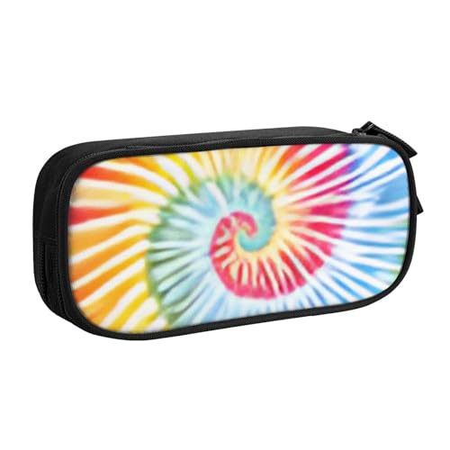 COWMMWOC Federmäppchen mit niedlichem Design für Studenten, Mädchen, Jungen, großes Fassungsvermögen, Federmäppchen mit Fächern, Doppelreißverschluss, Schreibwaren-Aufbewahrungs-Organizer (Schwarz, von COWMMWOC