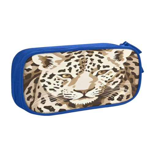 COWMMWOC Federmäppchen mit niedlichem Design für Studenten, Mädchen, Jungen, großes Fassungsvermögen, Federmäppchen mit Fächern, Doppelreißverschluss, Schreibwaren-Aufbewahrungs-Organizer (Schwarz, von COWMMWOC