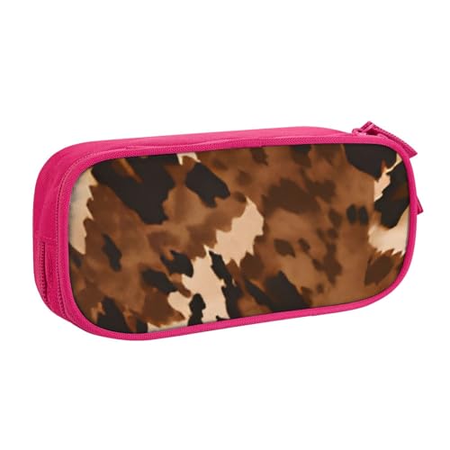 COWMMWOC Federmäppchen mit niedlichem Design für Studenten, Mädchen, Jungen, großes Fassungsvermögen, Federmäppchen mit Fächern, Doppelreißverschluss, Schreibwaren-Aufbewahrungs-Organizer (Schwarz, von COWMMWOC