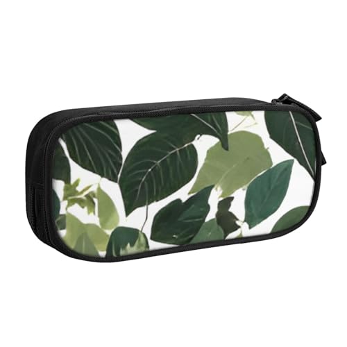 COWMMWOC Federmäppchen mit niedlichem Design für Studenten, Mädchen, Jungen, großes Fassungsvermögen, Federmäppchen mit Fächern, Doppelreißverschluss, Schreibwaren-Aufbewahrungs-Organizer (Schwarz, von COWMMWOC