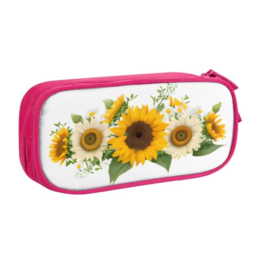 COWMMWOC Federmäppchen mit niedlichem Design für Studenten, Mädchen, Jungen, großes Fassungsvermögen, Federmäppchen mit Fächern, Doppelreißverschluss, Schreibwaren-Aufbewahrungs-Organizer (Schwarz, von COWMMWOC