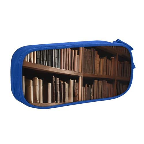 COWMMWOC Federmäppchen mit niedlichem Design für Studenten, Mädchen, Jungen, großes Fassungsvermögen, Federmäppchen mit Fächern, Doppelreißverschluss, Schreibwaren-Aufbewahrungs-Organizer (Schwarz, von COWMMWOC