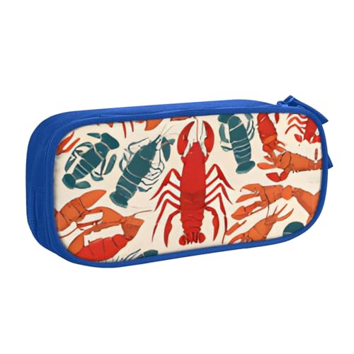 COWMMWOC Federmäppchen mit niedlichem Design für Studenten, Mädchen, Jungen, großes Fassungsvermögen, Federmäppchen mit Fächern, Doppelreißverschluss, Schreibwaren-Aufbewahrungs-Organizer (Schwarz, von COWMMWOC