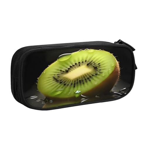 COWMMWOC Federmäppchen mit niedlichem Design für Studenten, Mädchen, Jungen, großes Fassungsvermögen, Federmäppchen mit Fächern, Doppelreißverschluss, Schreibwaren-Aufbewahrungs-Organizer (Schwarz, von COWMMWOC