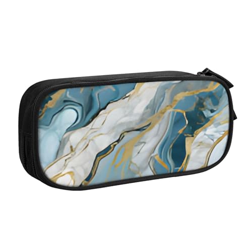 COWMMWOC Federmäppchen mit niedlichem Design für Studenten, Mädchen, Jungen, großes Fassungsvermögen, Federmäppchen mit Fächern, Doppelreißverschluss, Schreibwaren-Aufbewahrungs-Organizer (Schwarz, von COWMMWOC