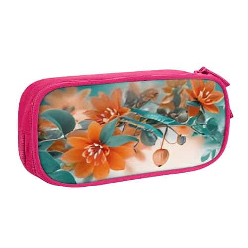 COWMMWOC Federmäppchen mit niedlichem Design für Studenten, Mädchen, Jungen, großes Fassungsvermögen, Federmäppchen mit Fächern, Doppelreißverschluss, Schreibwaren-Aufbewahrungs-Organizer (Schwarz, von COWMMWOC