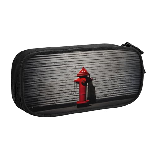 COWMMWOC Federmäppchen mit niedlichem Design für Studenten, Mädchen, Jungen, großes Fassungsvermögen, Federmäppchen mit Fächern, Doppelreißverschluss, Schreibwaren-Aufbewahrungs-Organizer (Schwarz, von COWMMWOC