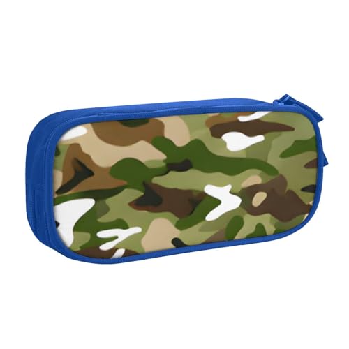 COWMMWOC Federmäppchen mit niedlichem Design für Studenten, Mädchen, Jungen, großes Fassungsvermögen, Federmäppchen mit Fächern, Doppelreißverschluss, Schreibwaren-Aufbewahrungs-Organizer (Schwarz, von COWMMWOC