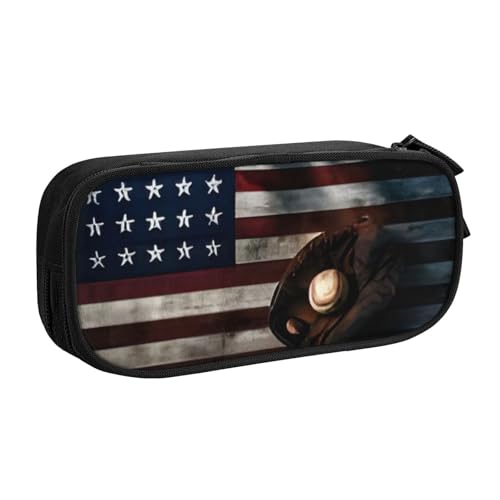 COWMMWOC Federmäppchen mit niedlichem Design für Studenten, Mädchen, Jungen, großes Fassungsvermögen, Federmäppchen mit Fächern, Doppelreißverschluss, Schreibwaren-Aufbewahrungs-Organizer (Schwarz, von COWMMWOC