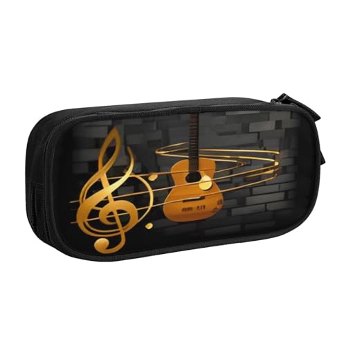 COWMMWOC Federmäppchen mit niedlichem Design für Studenten, Mädchen, Jungen, großes Fassungsvermögen, Federmäppchen mit Fächern, Doppelreißverschluss, Schreibwaren-Aufbewahrungs-Organizer (Schwarz, von COWMMWOC