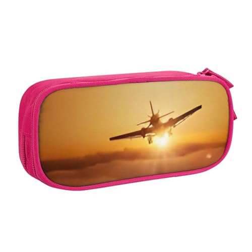 COWMMWOC Federmäppchen mit niedlichem Design für Studenten, Mädchen, Jungen, großes Fassungsvermögen, Federmäppchen mit Fächern, Doppelreißverschluss, Schreibwaren-Aufbewahrungs-Organizer (Schwarz, von COWMMWOC