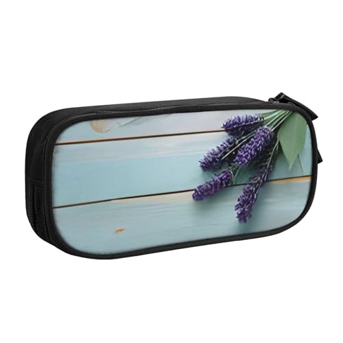 COWMMWOC Federmäppchen mit niedlichem Design für Studenten, Mädchen, Jungen, großes Fassungsvermögen, Federmäppchen mit Fächern, Doppelreißverschluss, Schreibwaren-Aufbewahrungs-Organizer (Schwarz, von COWMMWOC