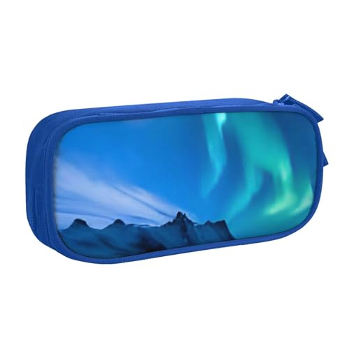 COWMMWOC Federmäppchen mit niedlichem Design für Studenten, Mädchen, Jungen, großes Fassungsvermögen, Federmäppchen mit Fächern, Doppelreißverschluss, Schreibwaren-Aufbewahrungs-Organizer (Schwarz, von COWMMWOC