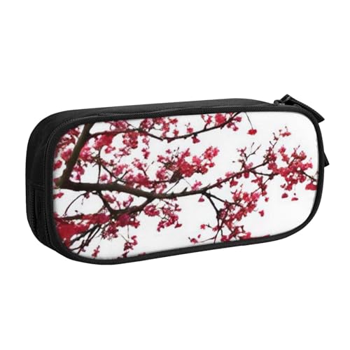 COWMMWOC Federmäppchen mit niedlichem Design für Studenten, Mädchen, Jungen, großes Fassungsvermögen, Federmäppchen mit Fächern, Doppelreißverschluss, Schreibwaren-Aufbewahrungs-Organizer (Schwarz, von COWMMWOC