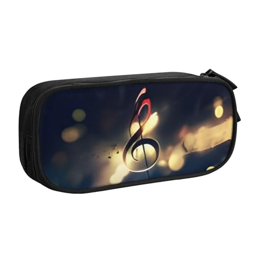 COWMMWOC Federmäppchen mit niedlichem Design für Studenten, Mädchen, Jungen, großes Fassungsvermögen, Federmäppchen mit Fächern, Doppelreißverschluss, Schreibwaren-Aufbewahrungs-Organizer (Schwarz, von COWMMWOC