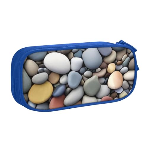 COWMMWOC Federmäppchen mit niedlichem Design für Studenten, Mädchen, Jungen, großes Fassungsvermögen, Federmäppchen mit Fächern, Doppelreißverschluss, Schreibwaren-Aufbewahrungs-Organizer (Schwarz, von COWMMWOC