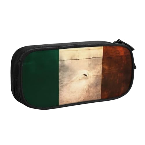 COWMMWOC Federmäppchen mit niedlichem Design für Studenten, Mädchen, Jungen, großes Fassungsvermögen, Federmäppchen mit Fächern, Doppelreißverschluss, Schreibwaren-Aufbewahrungs-Organizer (Schwarz, von COWMMWOC