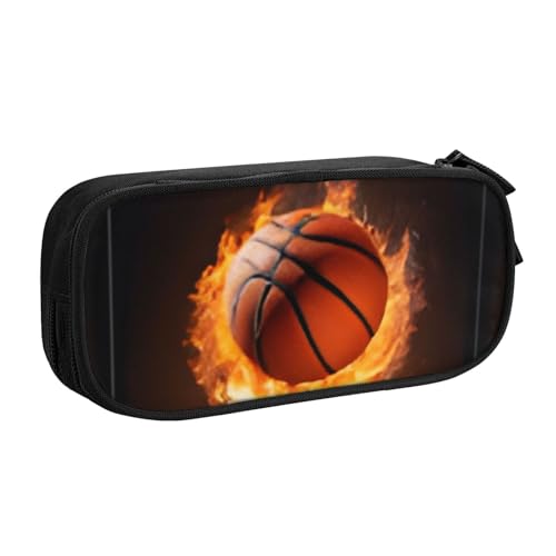 COWMMWOC Federmäppchen mit niedlichem Design für Studenten, Mädchen, Jungen, großes Fassungsvermögen, Federmäppchen mit Fächern, Doppelreißverschluss, Schreibwaren-Aufbewahrungs-Organizer (Schwarz, von COWMMWOC