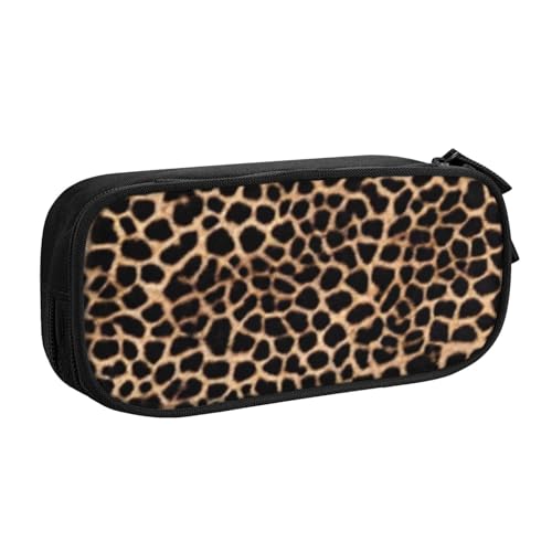 COWMMWOC Federmäppchen mit niedlichem Design für Studenten, Mädchen, Jungen, großes Fassungsvermögen, Federmäppchen mit Fächern, Doppelreißverschluss, Schreibwaren-Aufbewahrungs-Organizer (Schwarz, von COWMMWOC