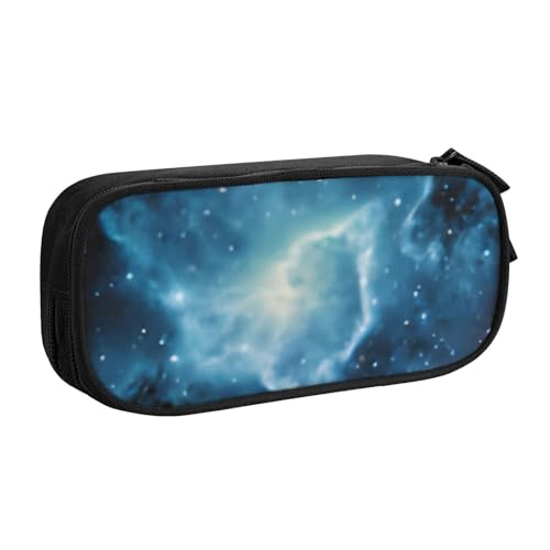 COWMMWOC Federmäppchen mit niedlichem Design für Studenten, Mädchen, Jungen, großes Fassungsvermögen, Federmäppchen mit Fächern, Doppelreißverschluss, Schreibwaren-Aufbewahrungs-Organizer (Schwarz, von COWMMWOC