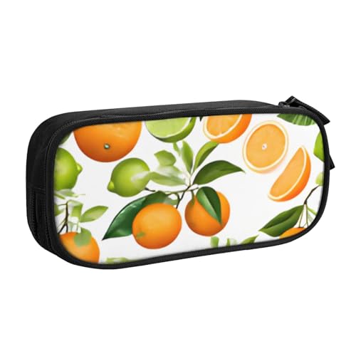 COWMMWOC Federmäppchen mit niedlichem Design für Studenten, Mädchen, Jungen, großes Fassungsvermögen, Federmäppchen mit Fächern, Doppelreißverschluss, Schreibwaren-Aufbewahrungs-Organizer (Schwarz, von COWMMWOC