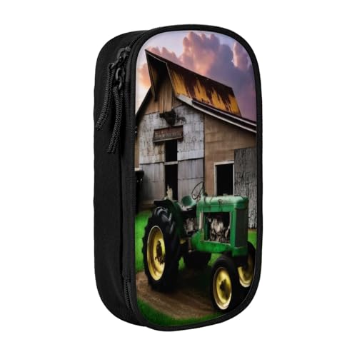 COWMMWOC Großes Federmäppchen mit großem Fassungsvermögen, multifunktionale Aufbewahrungstasche, strapazierfähiges Polyester-Oxford-Gewebe mit doppeltem Reißverschluss, 21 x 10,5 x 5 cm, Größe 3D von COWMMWOC