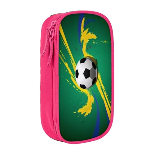 COWMMWOC Großes Federmäppchen mit großem Fassungsvermögen, multifunktionale Aufbewahrungstasche, strapazierfähiges Polyester-Oxford-Gewebe mit doppeltem Reißverschluss, 21 x 10,5 x 5 cm, 3D von COWMMWOC