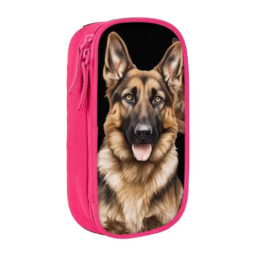 COWMMWOC Großes Federmäppchen mit großem Fassungsvermögen, multifunktionale Aufbewahrungstasche, strapazierfähiges Polyester-Oxford-Gewebe mit doppeltem Reißverschluss, 21 x 10,5 x 5 cm, 3D von COWMMWOC