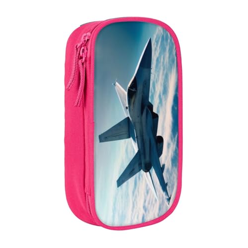 COWMMWOC Großes Federmäppchen mit großem Fassungsvermögen, multifunktionale Aufbewahrungstasche, strapazierfähiges Polyester-Oxford-Gewebe mit doppeltem Reißverschluss, 21 x 10,5 x 5 cm, 3D von COWMMWOC