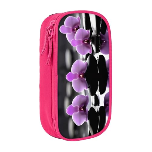 COWMMWOC Großes Federmäppchen mit großem Fassungsvermögen, multifunktionale Aufbewahrungstasche, strapazierfähiges Polyester-Oxford-Gewebe mit doppeltem Reißverschluss, 21 x 10,5 x 5 cm, 3D von COWMMWOC