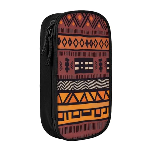 COWMMWOC Großes Federmäppchen mit großem Fassungsvermögen, multifunktionales Aufbewahrungstasche, strapazierfähiges Polyester-Oxford-Gewebe mit doppeltem Reißverschluss, 21 x 10,5 x 5 cm, Größe 3D von COWMMWOC