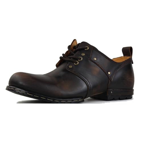 COWSDELLA Herren Retro Dunkelbraun Chukka Stiefel Schnürung Motorrad Casual Leder Kleid Stiefelette für Männer Mode 6015-1-G,US9.5,EU42.5 COWSDELLA Herren Retro Dunkelbraun Chukka Stiefel Schnürung Motorrad Casual Leder Kleid Stiefelette für Männer Mode 6015-1-G,US9.5,EU42.5 von COWSDELLA