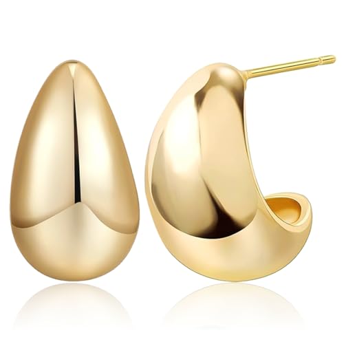 COYUN 1 Paare Creolen Gold für Damen Ohrringe Gold Creolen Set Hypoallergen Ohrringe Creolen Leichte Ohrringe Creolen Gold für Mädchen COYUN 1 Paare Creolen Gold für Damen Ohrringe Gold Creolen Set Hypoallergen Ohrringe Creolen Leichte Ohrringe Creolen Gold für Mädchen von COYUN
