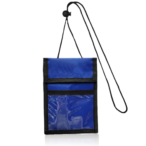 COYUN 1 pcs Brustbeutel Brusttasche, Wasserdicht Klein Handy Reisepass Tasche Für Herren Mit Verstellbarem, Reisegeldbeutel Versteckter diebstahlsicher, Brustbeutel Brusttasche Herren Dame (Blau) von COYUN