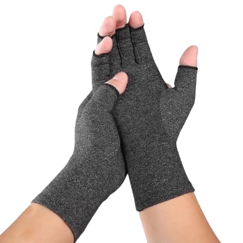 COYUN 2Pcs Arthrose Fingerlose Handschuhe Für Kompressionsstrümpfe Damen Herren,Kompressionshandschuhe,Rheuma Arthrose Kompression Handschuhe Lindern Schmerzen Bei Rsi,Karpaltunnel,Gelenkschmerzen (M) von COYUN